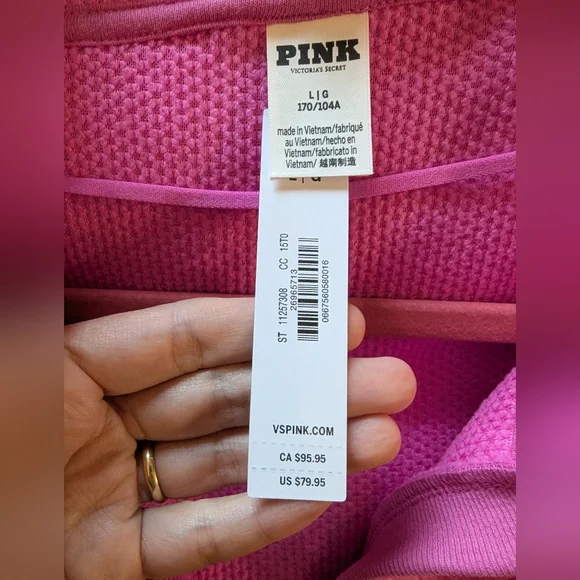 Victoria's Secret Pink Pullover Hoodie L New - Picture 11 of 15